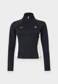 Nike Sportswear LONG SLEEVE - Zip-up sweatshirt - black/white