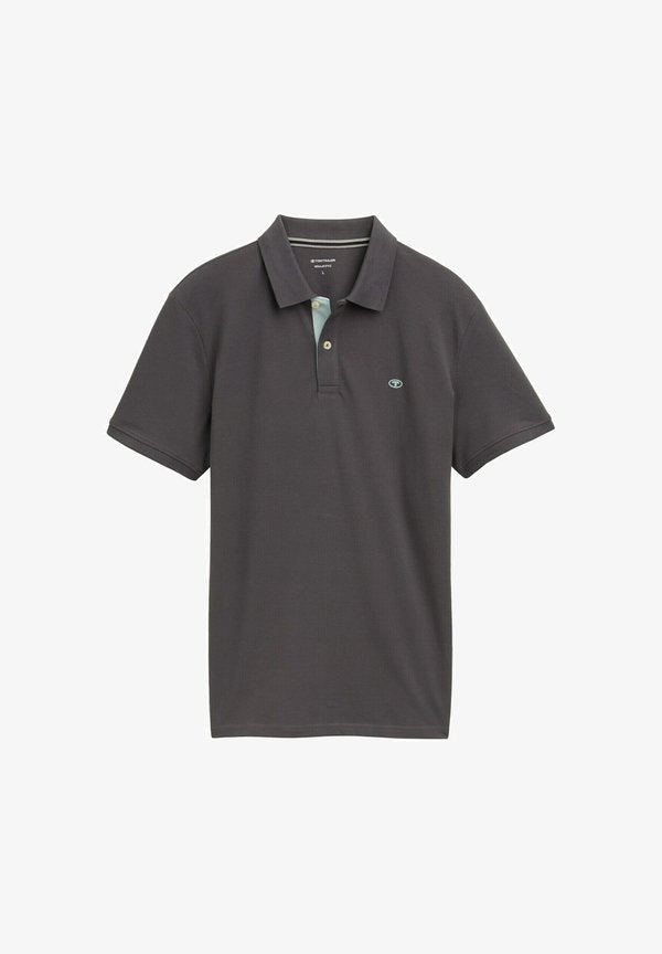 TOM TAILOR BASIC WITH CONTRAST - Polo shirt - dark shadow