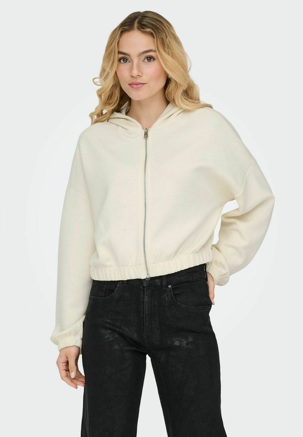 ONLY Zip-up sweatshirt - birch
