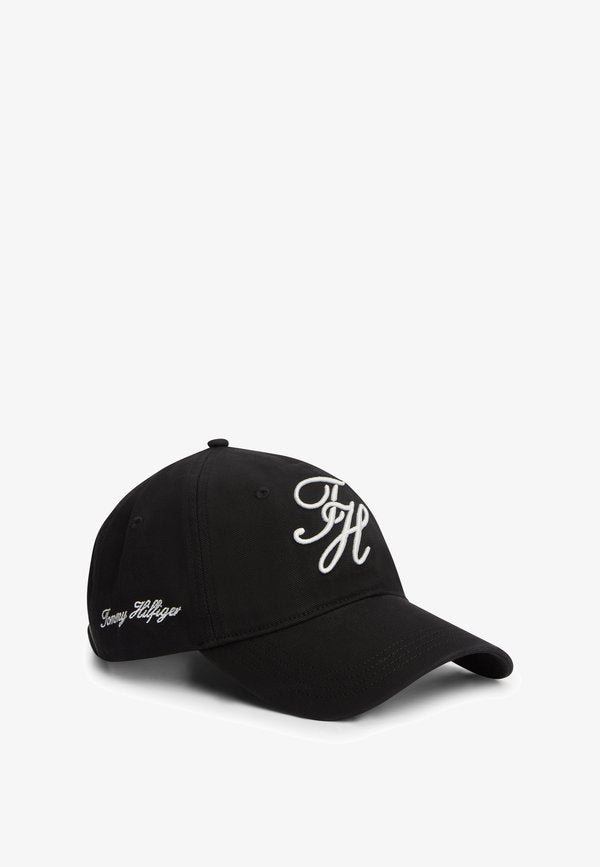 Tommy Hilfiger TH SCRIPT SOFT 6 PANEL CAP UNISEX - Cap - black