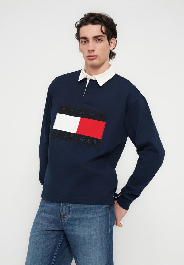 Tommy Hilfiger FLAG LOGO RELAXED RUGBY SHIRT