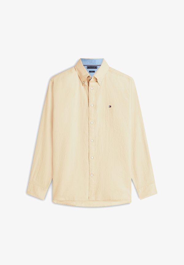 Tommy Hilfiger REGULAR FIT LINEN BLEND BUTTON-DOWN SHIRT - Shirt - sandalwood