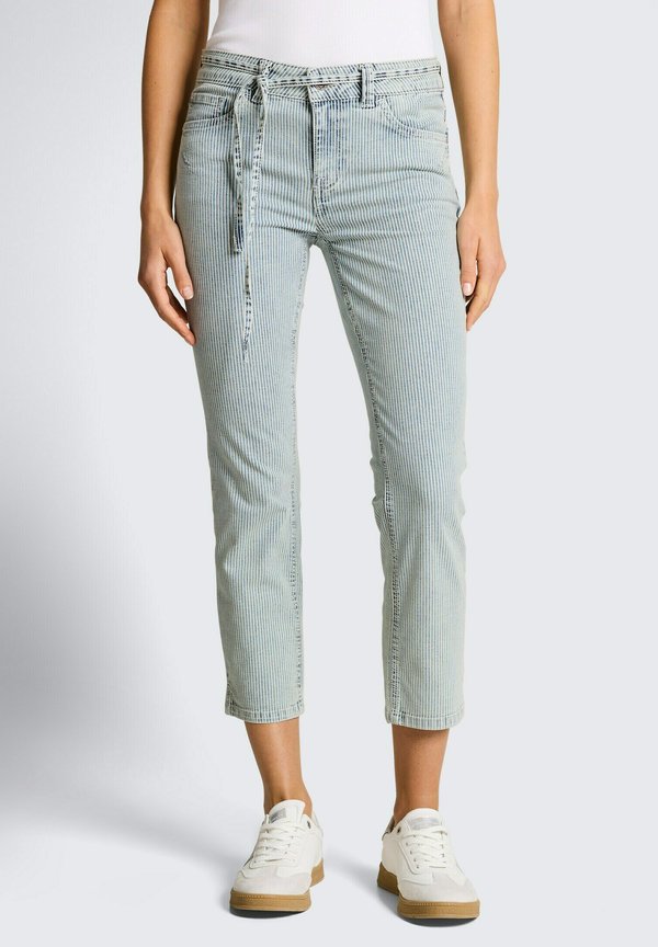 TOM TAILOR TTLENE SLIM FIT - Slim fit jeans - denim offwhite stripe
