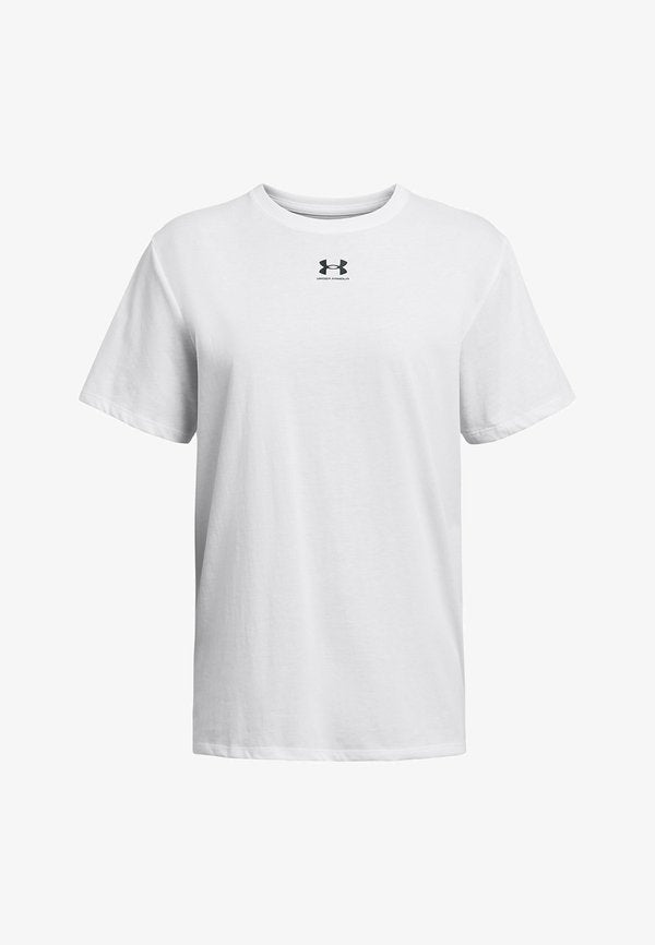 Under Armour CAMPUS OVERSIZE - Sports T-shirt - white