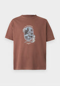 Jack & Jones JORNIAGARA GRAPHIC FRONT TEE - Print T-shirt - nutmeg