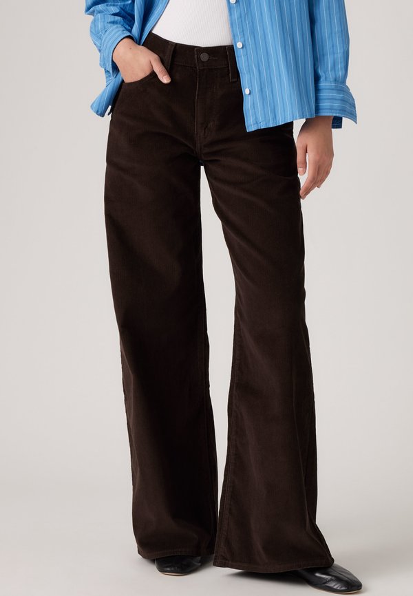 Levi's® MIDDY WIDE LEG - Wide Leg - java