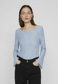 VILA Long Sleeved Boatneck