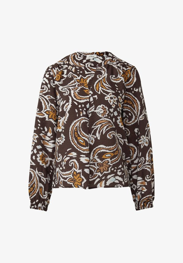 s.Oliver Blouse - dunkelbraun
