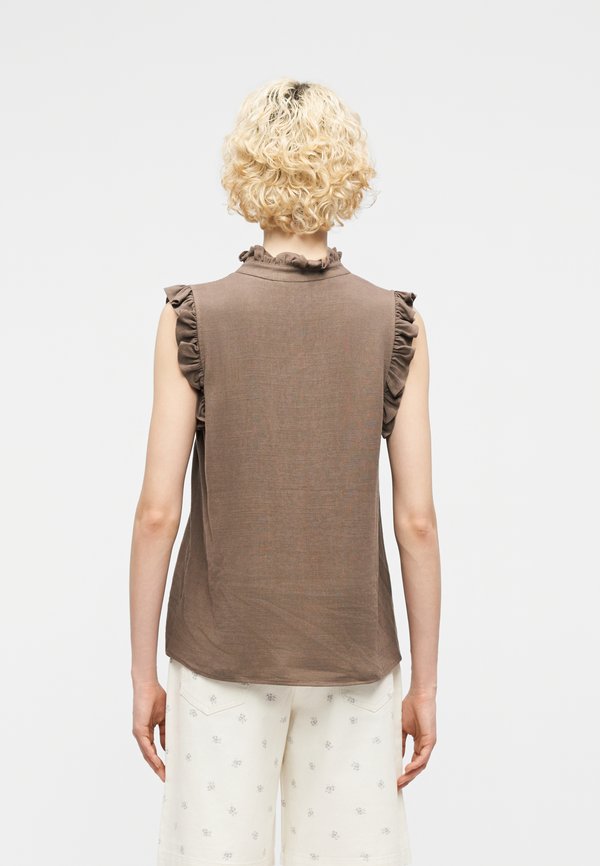 Selected Ruffle detail Sleeveless