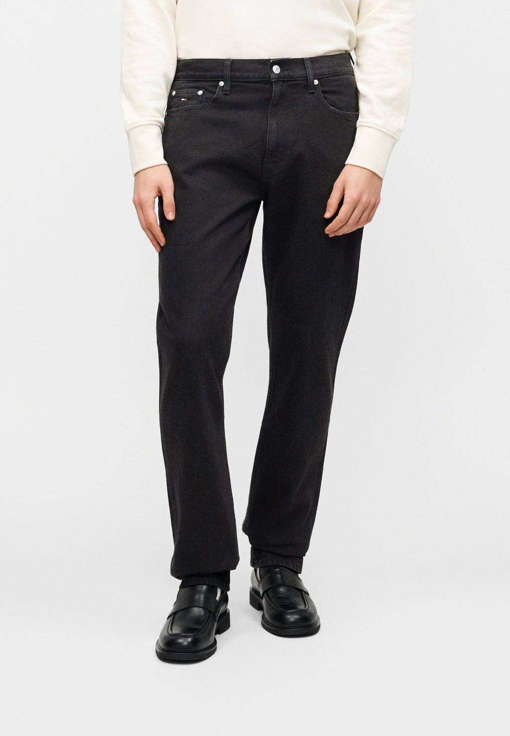 Tommy Jeans RYAN SLIM STRAIGHT LEG BLACK JEANS