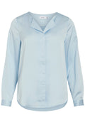 VILA VIELLETTE V-NECK L/S SATIN SHIRT - NOOS