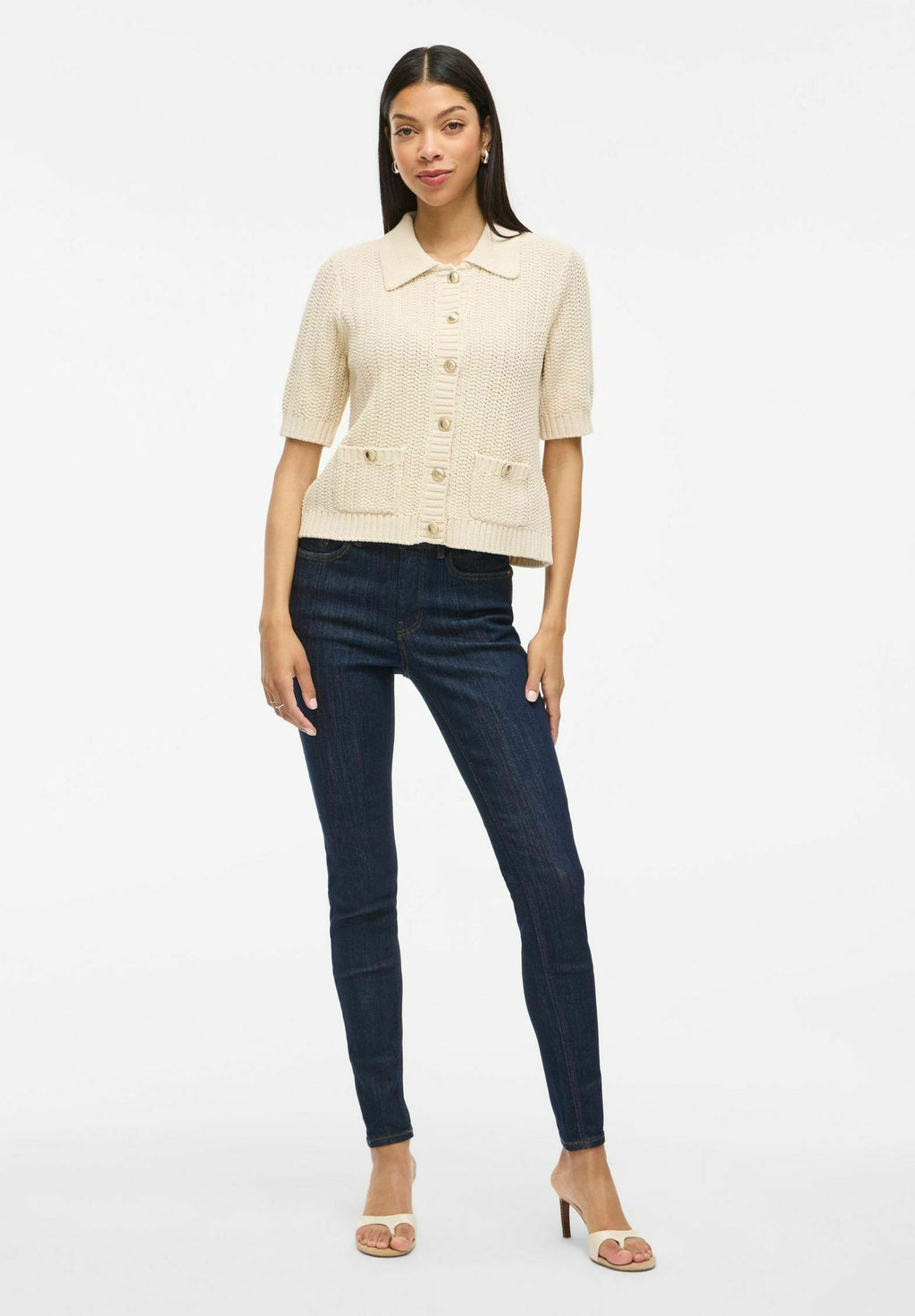 VILA Skinny fit VISARAH Mid-waist