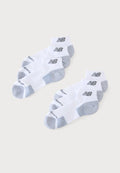 New Balance PERFORMANCE CUSHIONED LOW CUT UNISEX 6 PACK - Sneaker socks - white/grey