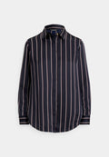 Lauren Ralph Lauren Petite CLASSIC FIT STRIPED CHARMEUSE SHIRT