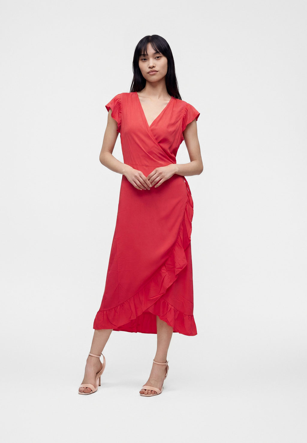 VILA VIMANSAKIANA WRAP DRESS