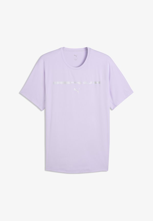 Puma BRIGHTSTRIDE CLOUDSPUN LAUFSHIRT - Print T-shirt - light lavender