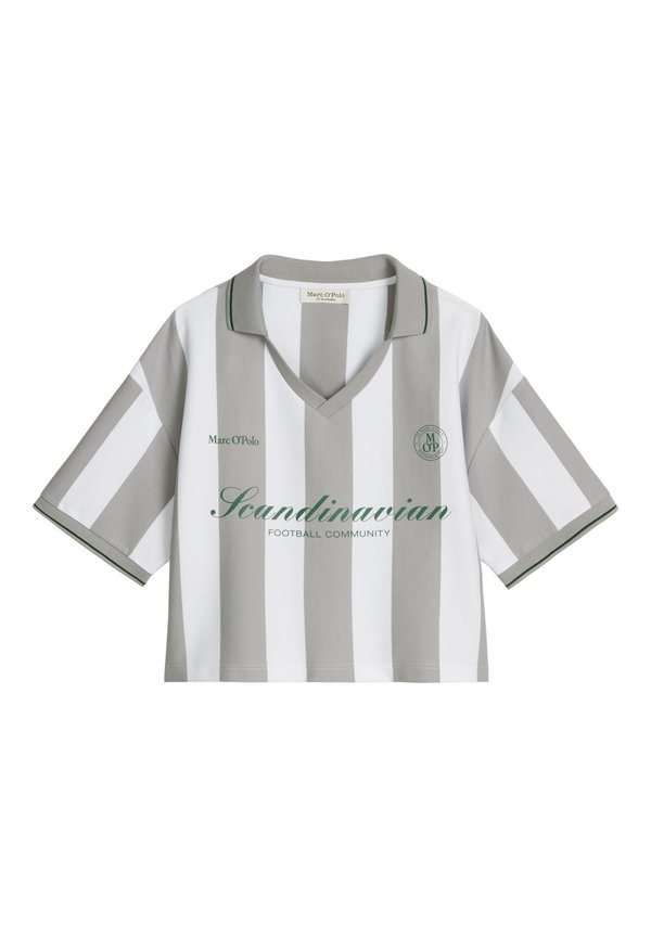 Marc O'Polo MOP CLUB '67 FOOTBALL TRIKOT SHIRT, CROPPED, STRIPED