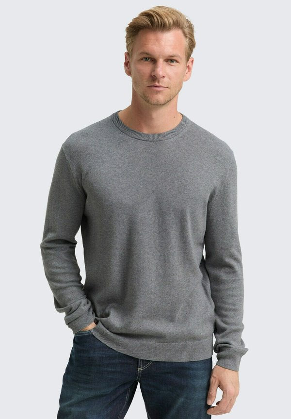 TOM TAILOR Jumper - classic dark grey melange
