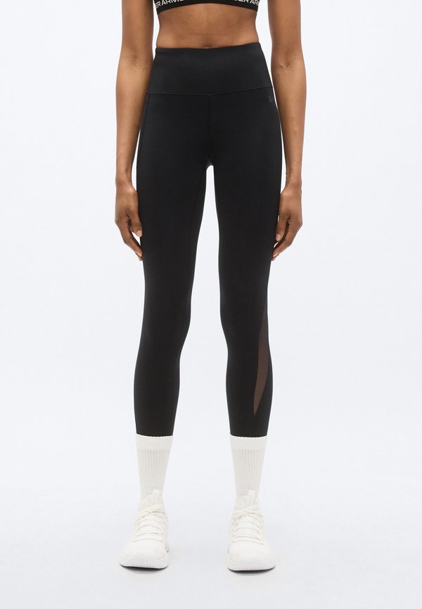 Under Armour MOTION MESH - Leggings - black/jet gray