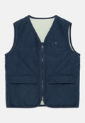 REVERSIBLE MIX QUILTED VEST Media 1