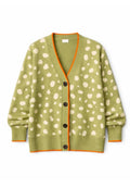 Never Fully Dressed OLIVE FAWN JACQUARD CARDIGAN