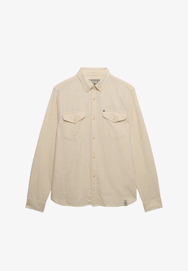 Superdry & Co THE MERCHANT STORE- LITE LONG SLEEVE - Shirt - riff white