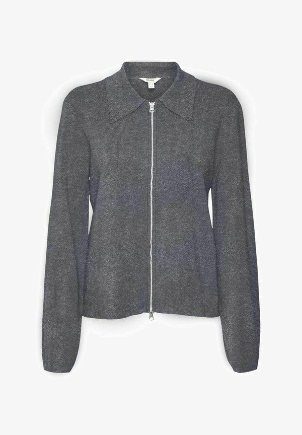 Vero Moda AWHANNA Knit - Cardigan - dark grey melange