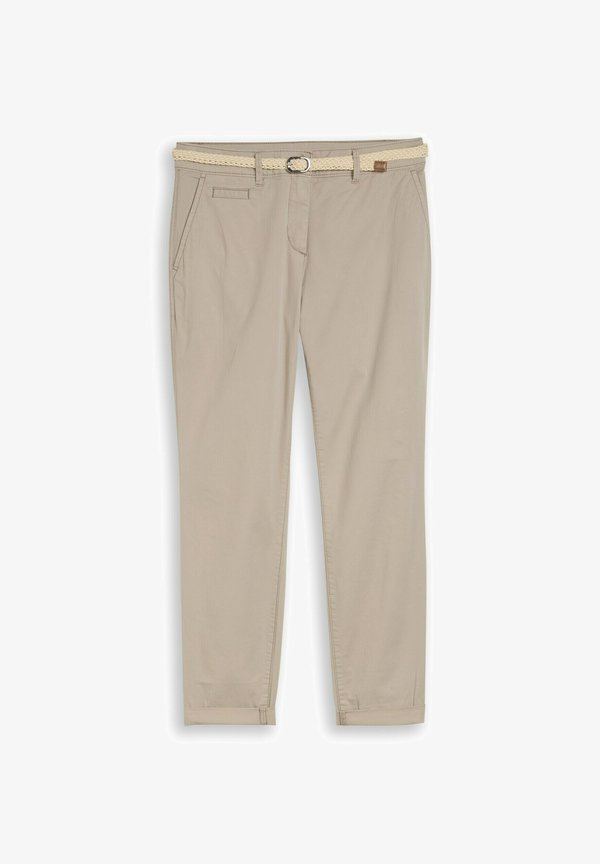 TOM TAILOR TTCHINO SLIM - Chinos - soft taupe grey