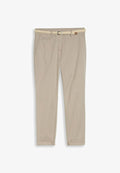 TOM TAILOR TTCHINO SLIM - Chinos - soft taupe grey