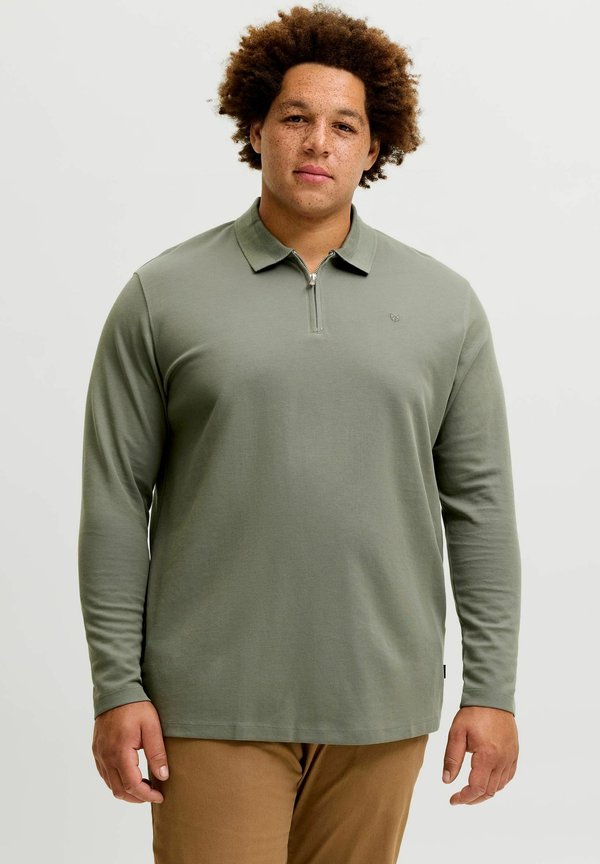 Jack & Jones POLO PLUS SIZE BADGE POLO - Polo shirt - smokey olive