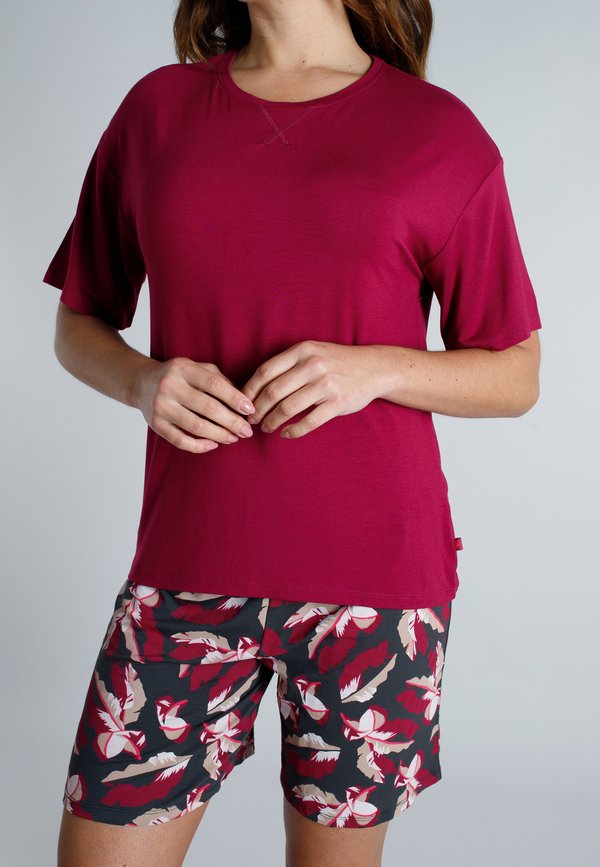 TOM TAILOR SET - Pyjama set - rot mittel allover