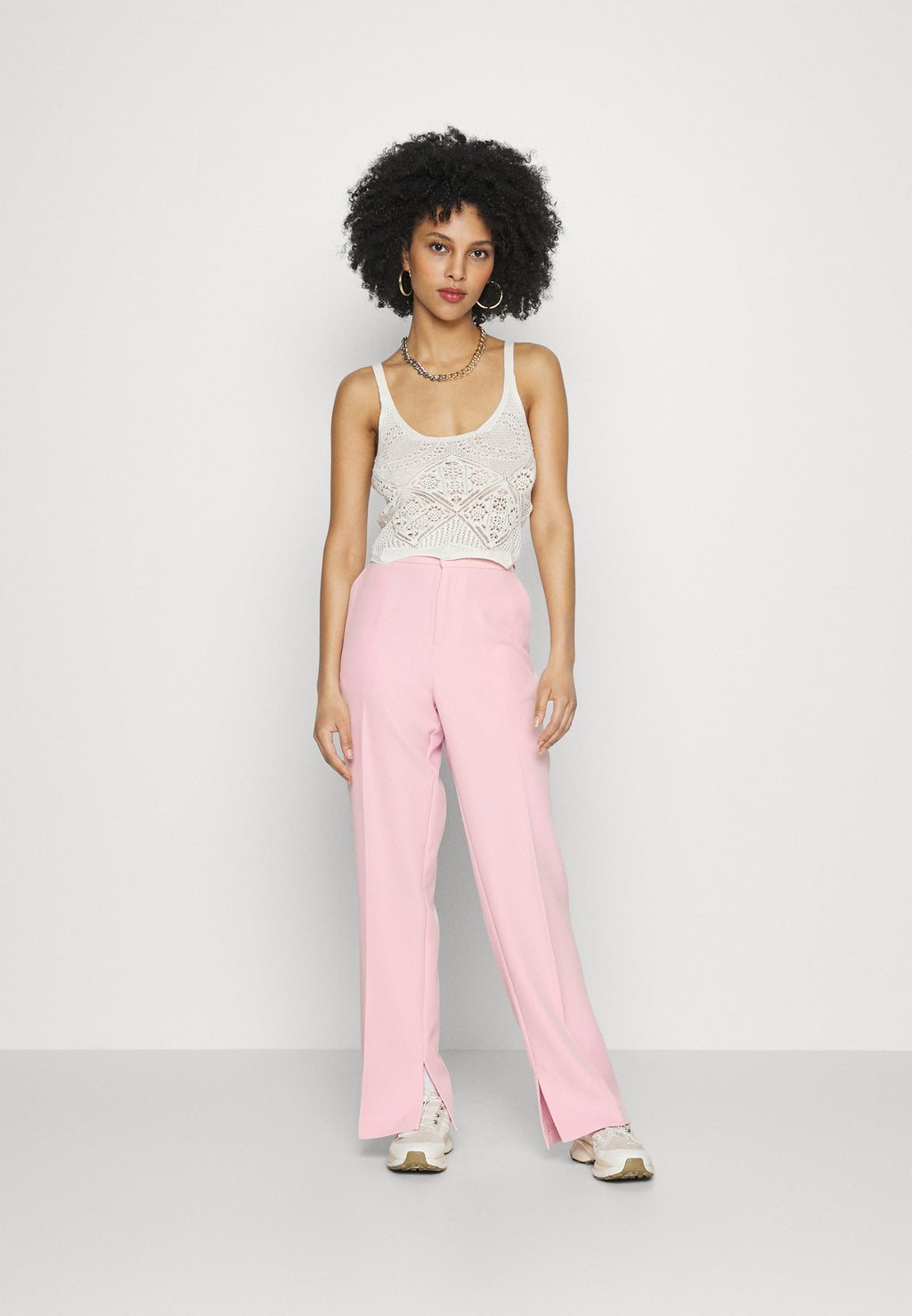 Gina Tricot Petite JANE MID WAIST TROUSERS