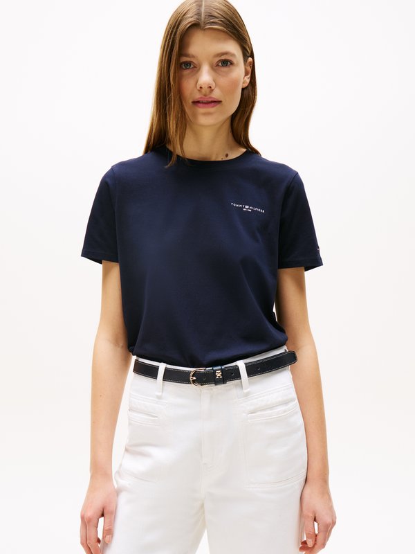 Tommy Hilfiger MINI LOGO - Basic T-shirt - desert sky