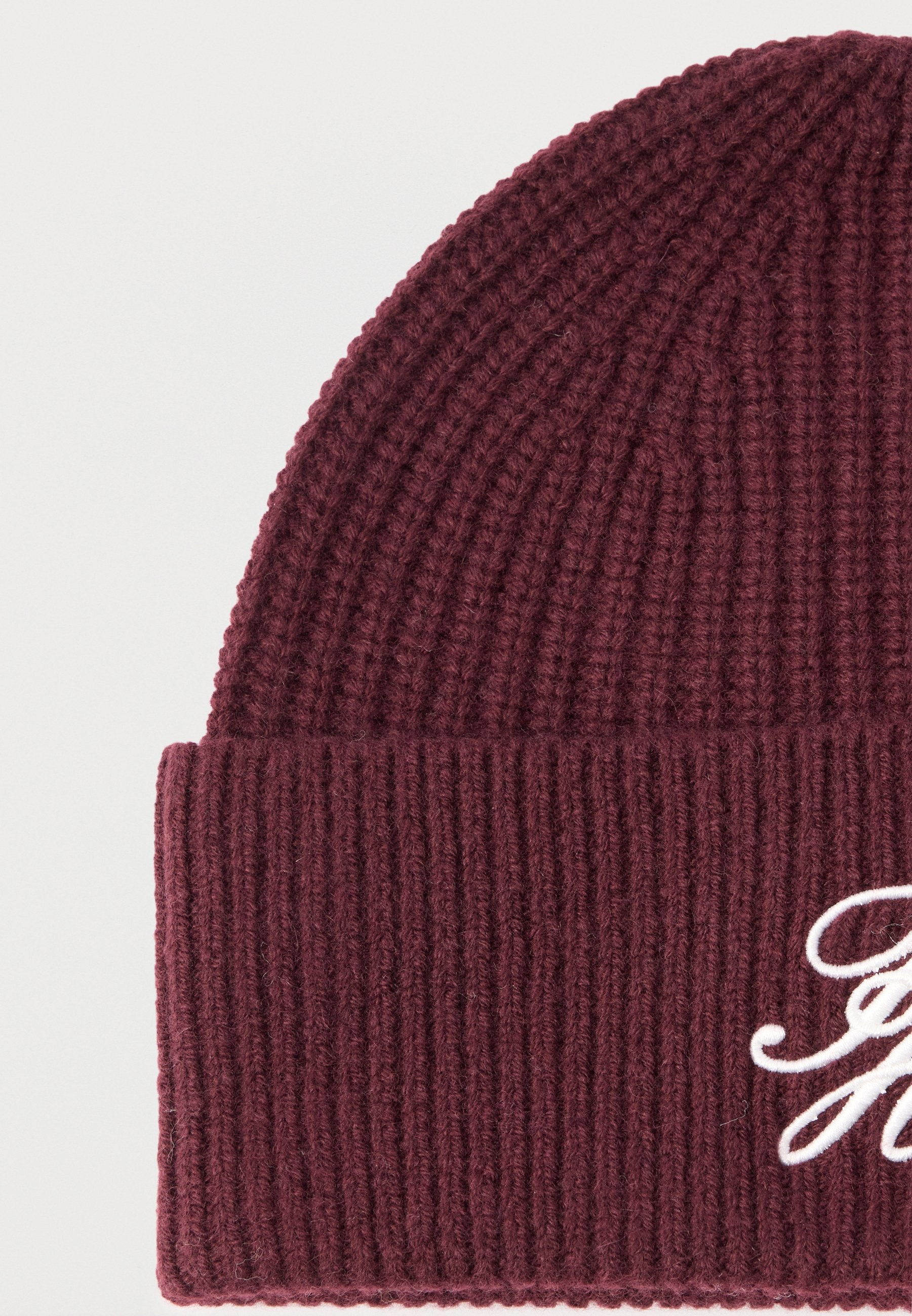 CASHMERE BLEND LOGO EMBROIDERY BEANIE Media 4