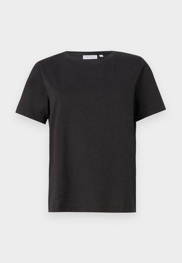 Calvin Klein SMOOTH CREW NECK TEE - Basic T-shirt -  black