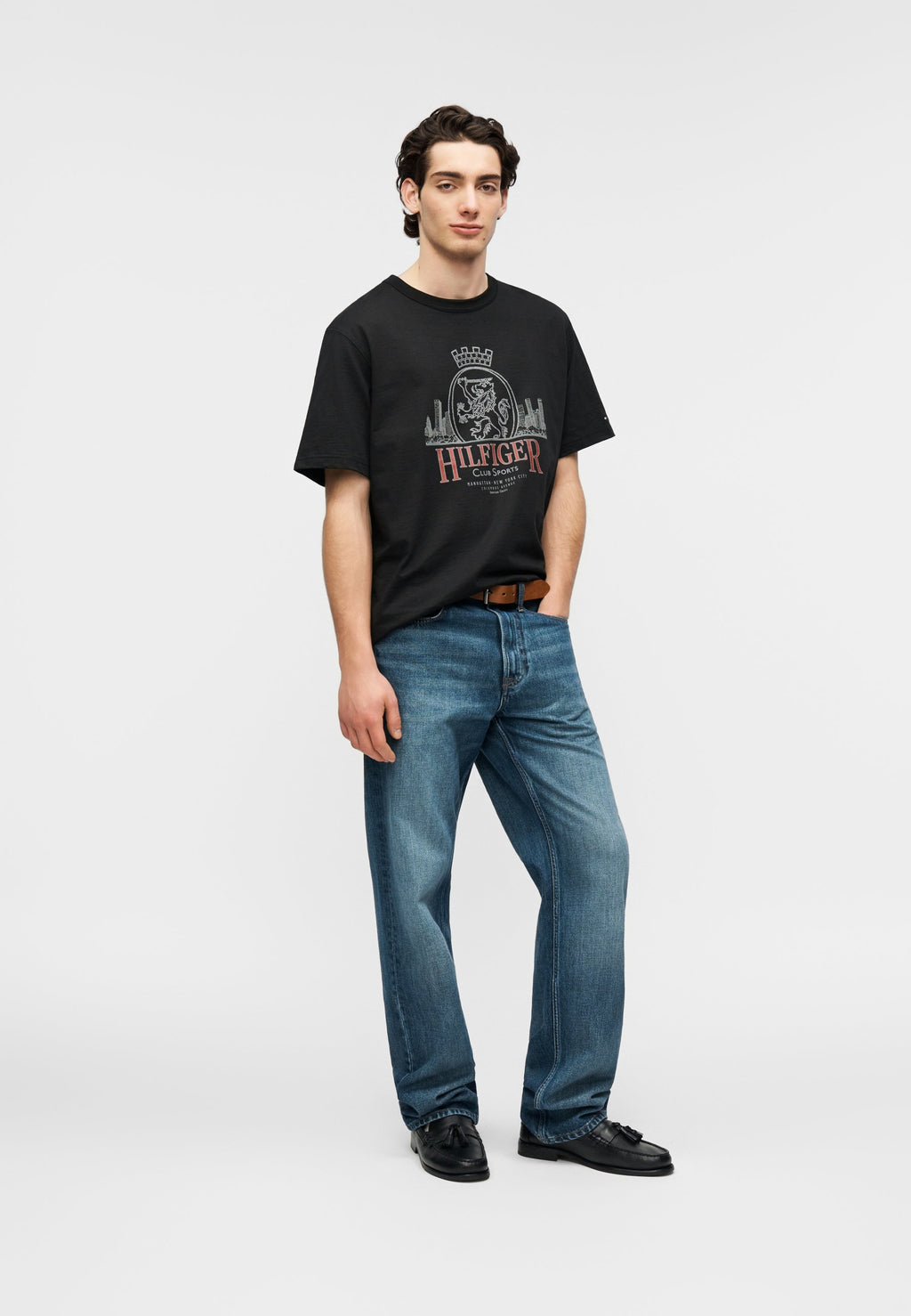 HERITAGE CREST LOGO TEXTURED JERSEY T-SHIRT Media 2