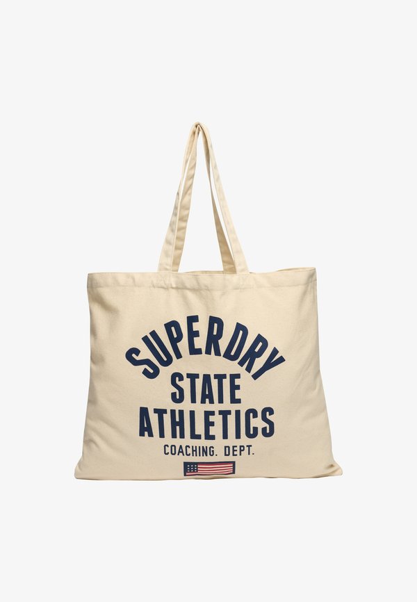Superdry & Co Tote bag - natural brown richest navy