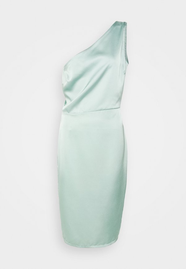 WAL G. WGXZL WEDDING - JOY ONE SHOULDER RUFFLE MIDI DRESS