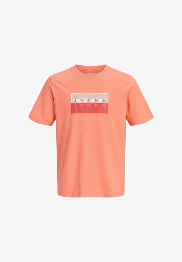 Jack & Jones T- - Print T-shirt - persimmon