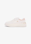 Tommy Hilfiger SATIN CUFF PLATFORM TRAINERS - Trainers - soft cream/misty blush