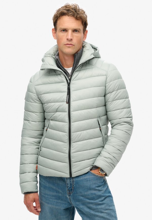 Superdry & Co HOODED FUJI PADDED - Winter jacket - pigeon grey