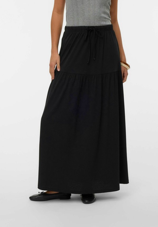 Vero Moda VMMIA Long - Pleated skirt - black