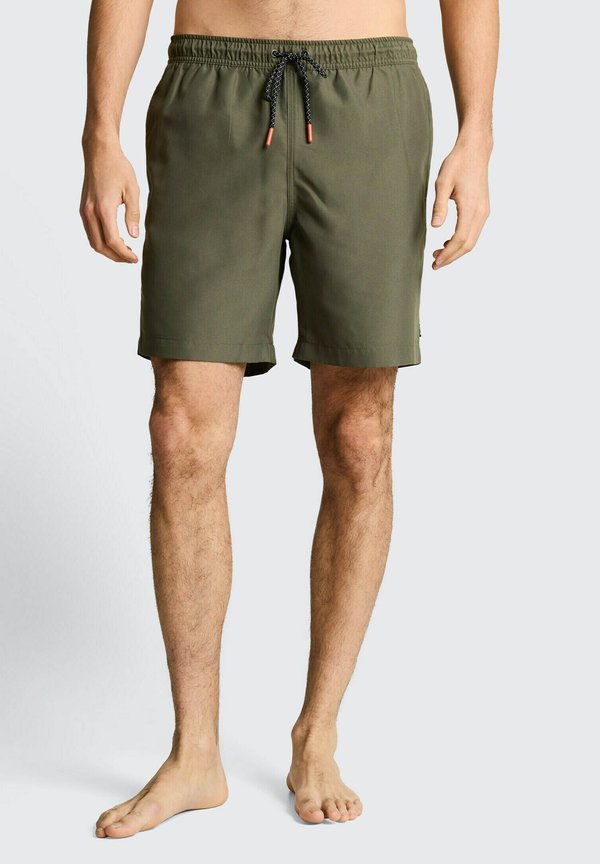 TOM TAILOR TOM TAILOR BEACHWEAR/BADEMODE BADESHORTS MIT KORDELZUG - Swimming shorts - deep leaf green