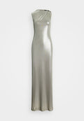 Lauren Ralph Lauren KEILLY BUCKLE TRIM METALLIC SLEEVELESS GOWN