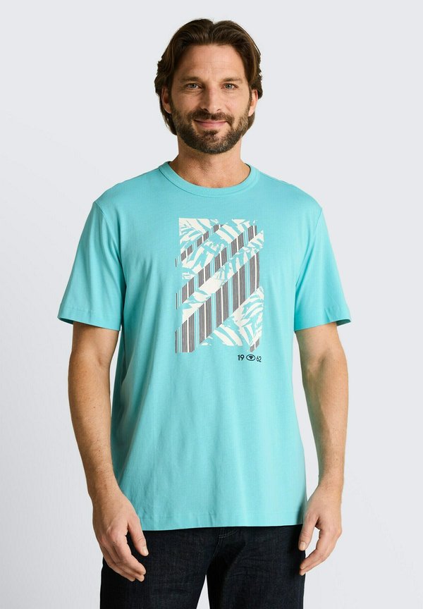 TOM TAILOR TOM TAILOR T-SHIRT T-SHIRT MIT PRINT - Print T-shirt - river teal