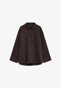 Vero Moda VMLOTUS SHIRT - Button-down blouse - chocolate torte