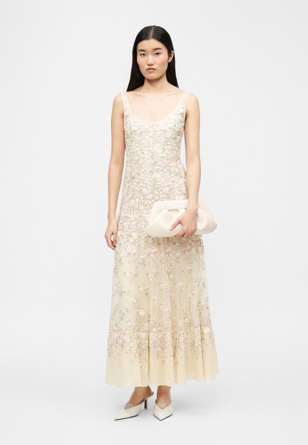 Needle & Thread SYLVIA ROSE SCOOP NECK ANKLE GOWN