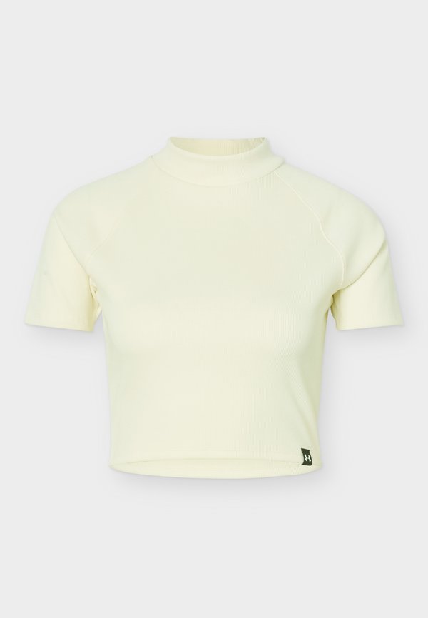 Under Armour RIVAL MOCK TEE - Basic T-shirt - winter white/white