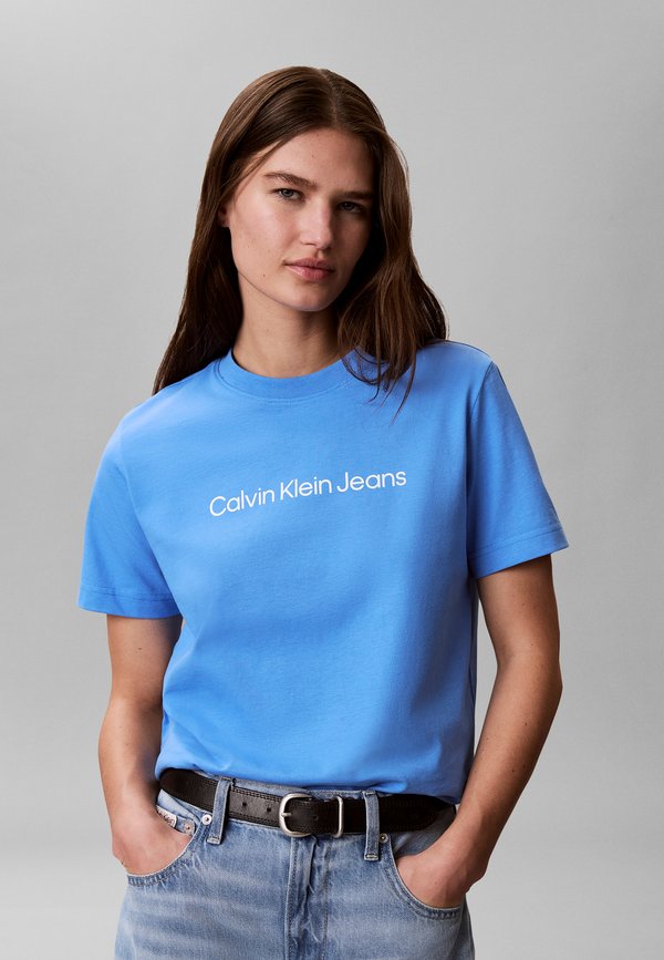 Calvin Klein Jeans LOGO CLASSIC TEE - Print T-shirt - marina