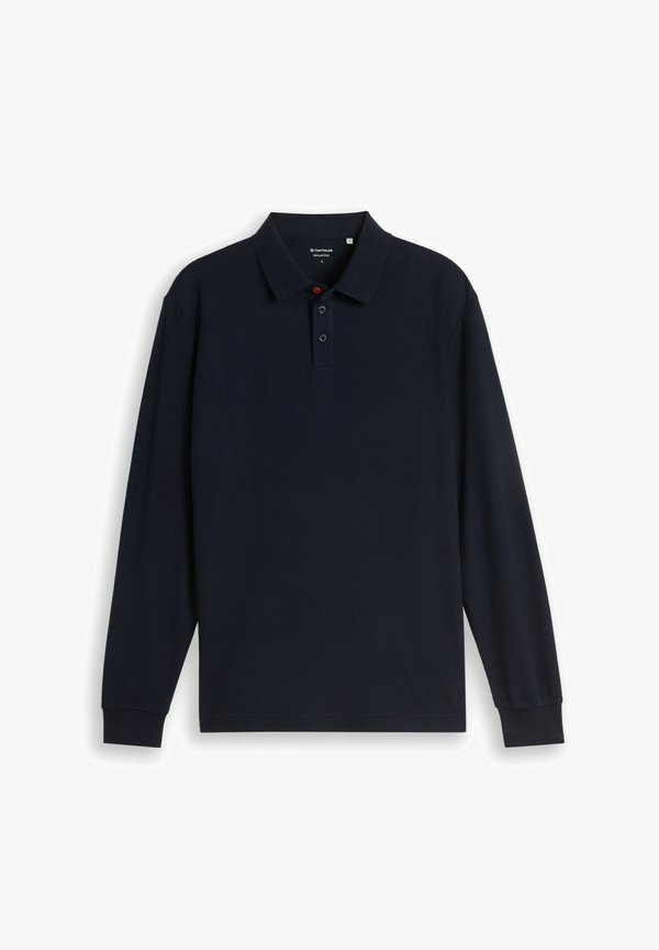 TOM TAILOR LANGARM POLOSHIRT MIT WAFFELSTRUKTUR - Polo shirt - sky captain blue